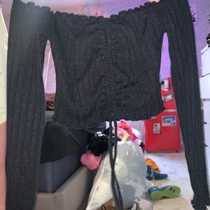 Shein off the shoulder crop top